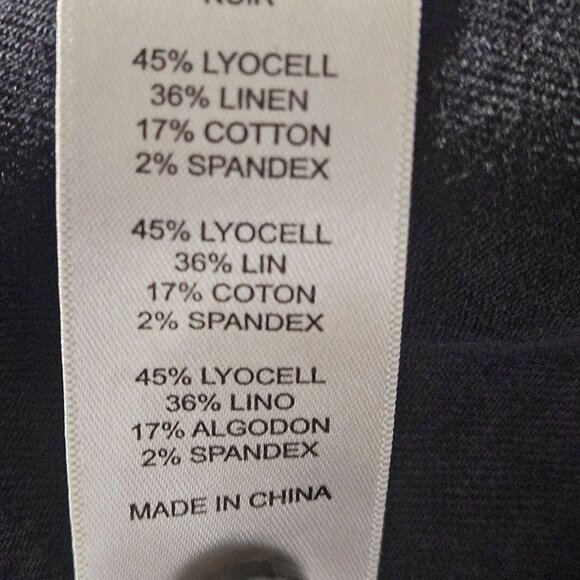 Frame Women’s Charcoal Button-Up Shirt Med Model Off-Duty Indie Minimalist - Picture 6 of 13